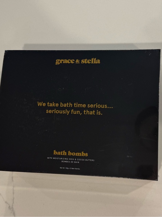 grace & stella Other - Grace & Stella Black and Gold Bath Bomb Gift Box